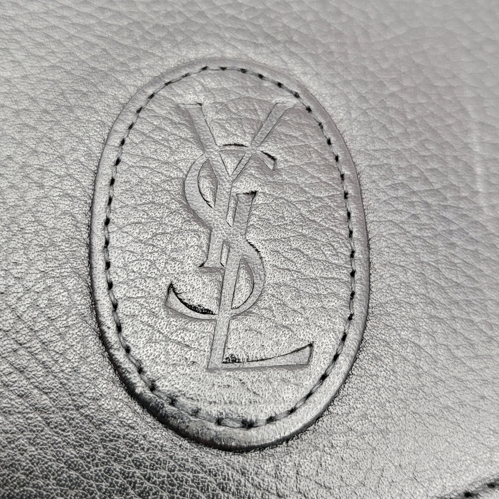 Yves Saint Laurent Cassandra Logo Black Leather Shoulder Bag Vintage Super Rare. - Picture 6 of 16